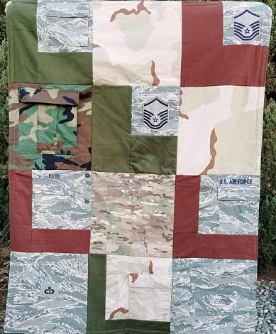 UASAF military quilt by Sew4MyLoves