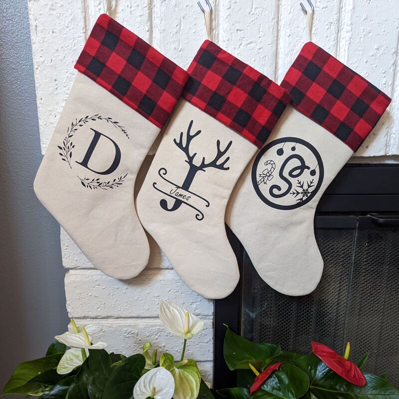 Custom made holiday stockings by Sew4MyLoves